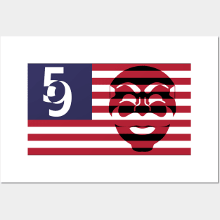 Fsociety 5/9 Hack Flag Posters and Art